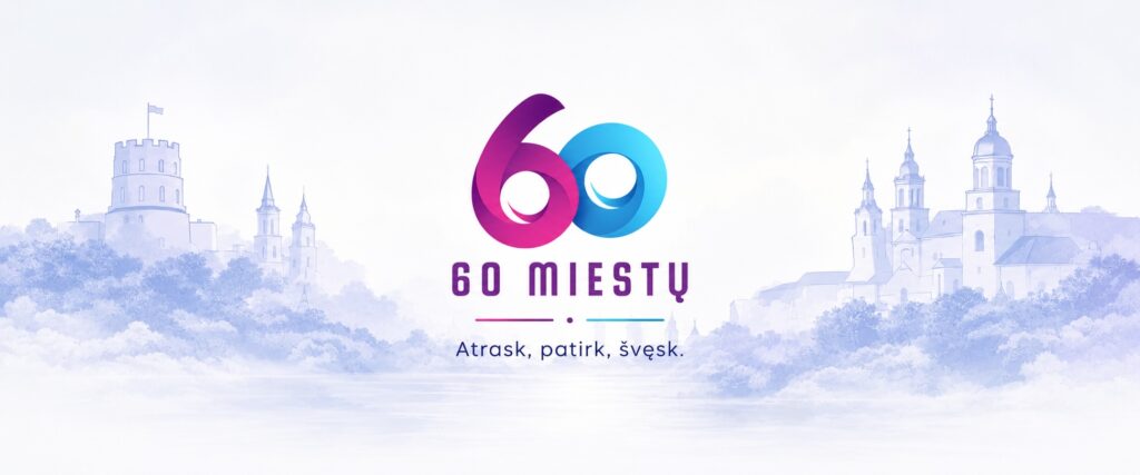 60 miestų – atrask, patirk, švęsk